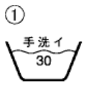 手洗い可能の表示